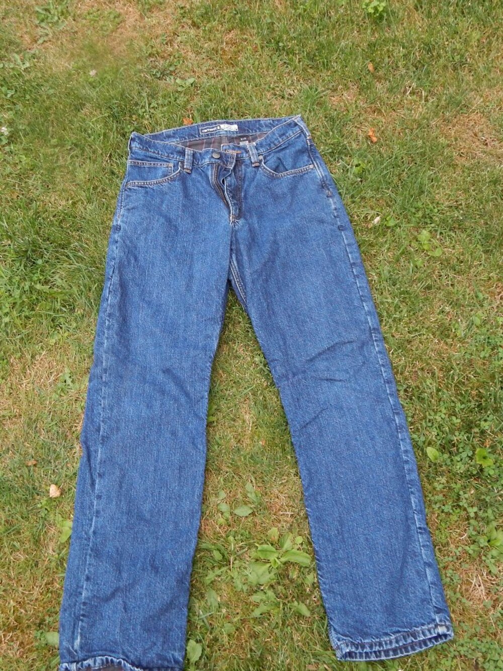 Carhartt Lined Jeans Mens Relaxed Fit SIze 32X34